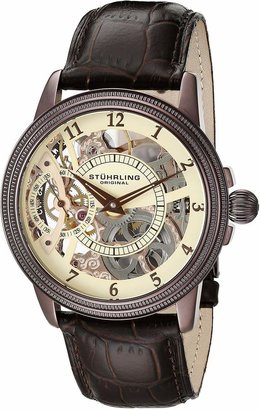 Stuhrling Original Men's 228.3365K77 Symphony Saturnalia Brumalia Mechanical Skeleton Brown Watch
