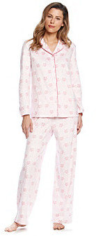 Karen Neuburger KN Fleece Pajama Set - Pink Brocade