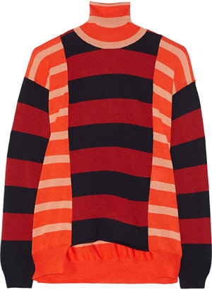 Stella McCartney Striped wool turtleneck sweater