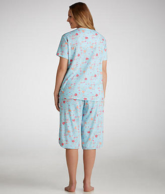 Karen Neuburger Adorably Floral Capri Pajama Set Plus Size