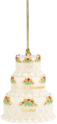 Lenox 2014 Annual Our First Christmas Together Cake Ornament