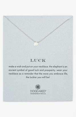 Dogeared 'Whispers - Luck' Boxed Pendant Necklace