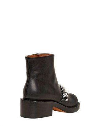 Givenchy 40mm Laura Chain Leather Ankle Boots