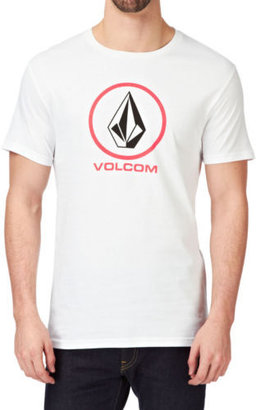 Volcom Circle Staple  Mens  T-Shirt - White