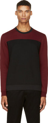 Marc by Marc Jacobs Black & Red Colorblock Roy Jumper