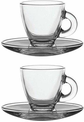 Ravenhead Entertain Glass Espresso Cup And Saucer Set