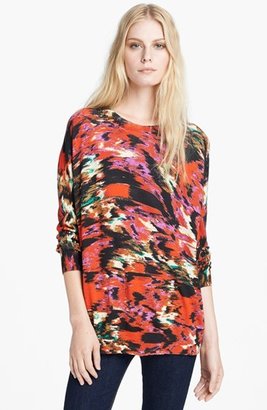 Haute Hippie Floral Ikat Print Sweater