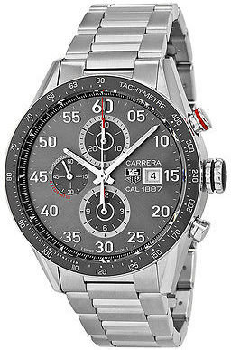 Tag Heuer Carrera Calibre 1887 Automatic Chronograph Grey Dial Stainless Steel