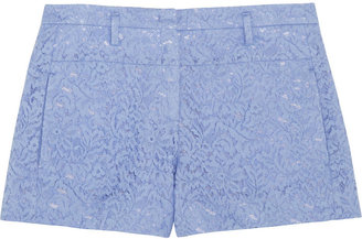 No.21 Polly cotton-blend lace shorts