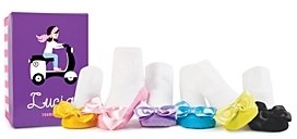 Trumpette Infant Girls' Lucia Socks, Set of Six - Size 0-12 Months