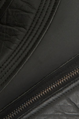 Rick Owens LILIES neoprene-backed leather jacket