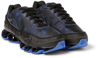 Raf Simons Adidas Bounce Camouflage-Patterned Canvas Sneakers