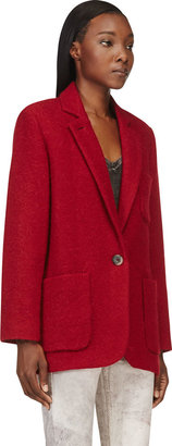 Isabel Marant Red Wool Jady Jacket