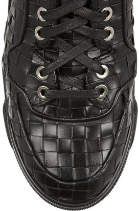 Givenchy Tyson high-top sneakers in black woven leather