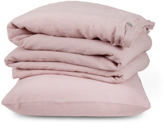 Occa-Home 30585 The Linen Works Classic Dove Cassis Rose Housewife Pillowcase