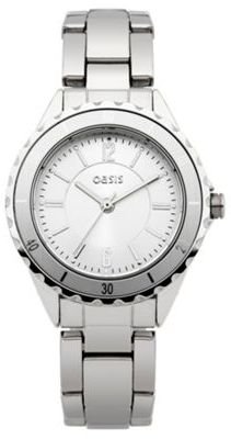 Oasis Ladies grey brushed watch