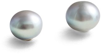 House of Fraser Jersey Pearl Silver medium stud earrings