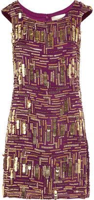 Notte by Marchesa 3135 Notte by Marchesa Embellished silk-chiffon dress