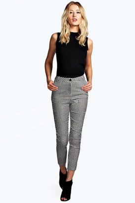 boohoo Caitlin Checked Cigarette Trousers