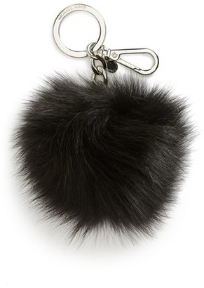 MICHAEL Michael Kors Women's 'Selma' Genuine Fox Fur Key Fob - Black
