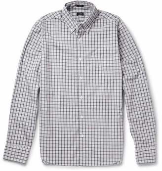 J.Crew Button-Down Collar Gingham Cotton Shirt
