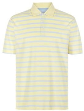 Marks and Spencer M&s Collection Regular Fit Pure Cotton Striped Polo Shirt
