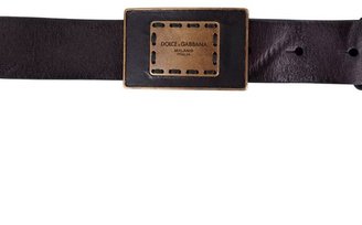 Dolce & Gabbana Leather Buckle Belt