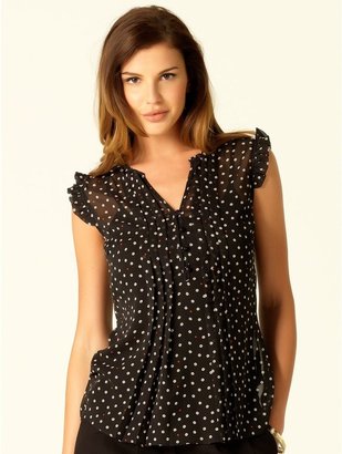 M&Co Sleeveless spot blouse