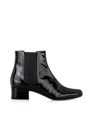 Saint Laurent Babies patent-leather chelsea boots