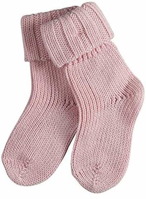 Falke Kids Flausch socks, 1 pair, UK size 1-6 months (EU 62-68), Blue, cotton mix - Warm and temperature regulating baby sock