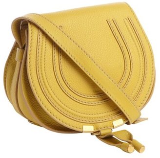 Chloé deep yellow lambskin 'Marcie' crossbody bag