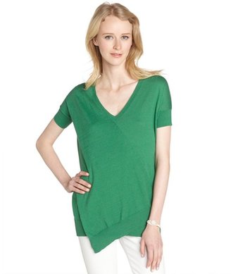 Autumn Cashmere emerald green cotton cashmere blend t-shirt