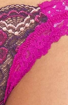 Hanky Panky 'Enchante' Silk & Lace Brazilian Bikini
