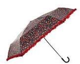 Dorothy Perkins Womens Cherry Frill Crook Umbrella- Red