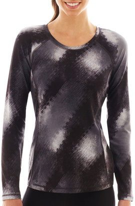 JCPenney Xersion™ Long-Sleeve Performance Crewneck Tee