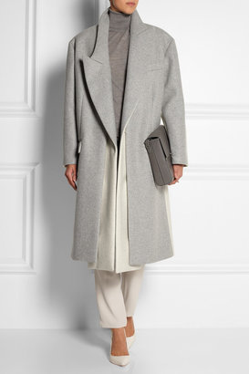 Stella McCartney Curtis oversized two-tone wool-blend felt coat