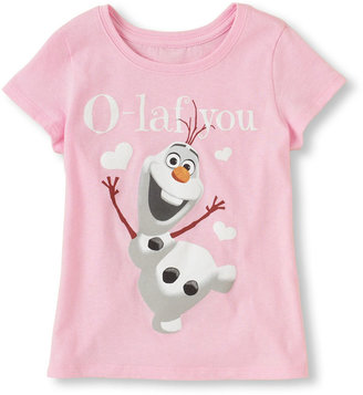Children's Place Frozen Olaf love graphic tee