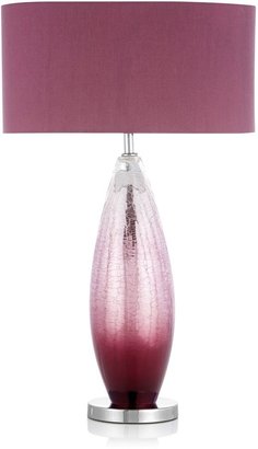 Next Large Plum And Silver Crackle Table Lamp