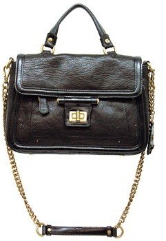 Olivia Harris 22722" Black Handbag With Chain Strap