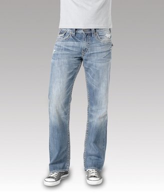Silver Zac Flap Relaxed Straight Light Jeans