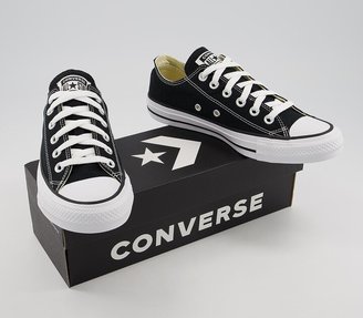Converse Low Trainers Black Canvas
