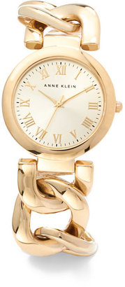 Anne Klein Large Link Bracelet Watch