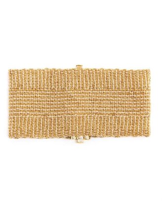 Carolina Bucci 18k Gold and Silk Woven Bracelet