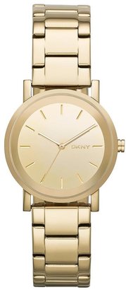 DKNY Soho Gold-Tone Stainless Steel Bracelet Ladies Watch
