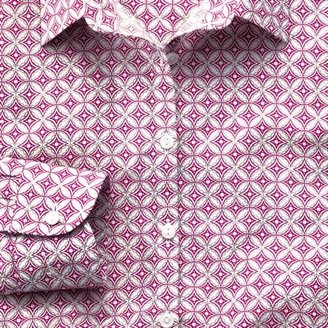Charles Tyrwhitt Purple small geometric print shirt