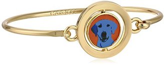 Carolee Double Take 2" Gold Tone and Multi-Color Labrador Double Sided Bangle Bracelet
