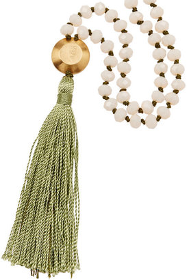 Ileana Makri IAM by Kompoloi beaded tassel necklace