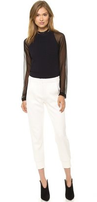 Yigal Azrouel Cut25 by Georgette Sleeve Top