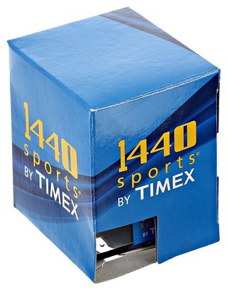 Timex 1440 Sports Digital Silver Case Translucent Blue Strap Watch