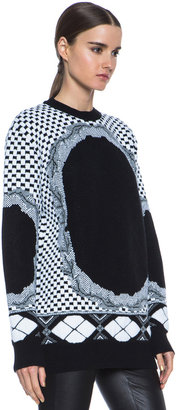 Givenchy Printed Cashmere-Blend Sweater in Multi